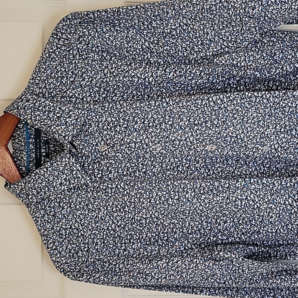 PERRY ELLIS FLORAL SHIRT SZ L MEN'S